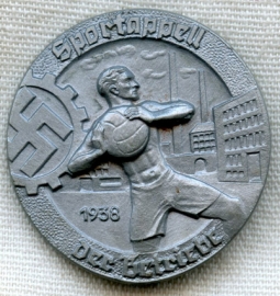 1938 Nazi RAD Reichsarbeitsdienst (Reich Labour Service) Sports Day Tinnie in Plastic