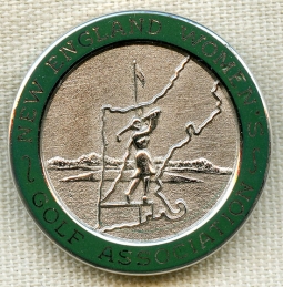 Sterling Vintage 1960's New England Women's Golf Association Member Pin