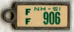 1951 New Hampshire DAV (Disabled American Veterans) Mini License Plate Key Tag (IdentoTag)