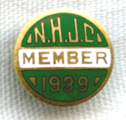 1939 New Hampshire Jockey Club (NHJC) Member Badge