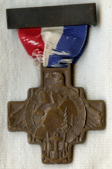 WWI New Hampshire State Service Medal Featuring "Old Man in the Mountain"