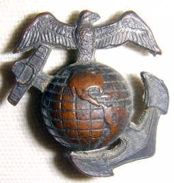 Nice 1930s US Marine Corps "China Marine" Undress Collar Insignia
