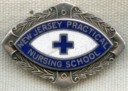 1920's-30's New Jersey Practical Nursing School Graduation Pin
