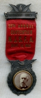 1905 28th Annual New Jersey State Firemen's Assoc. Convention Badge from Atlantic City