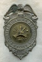 1890s New York City Volunteer Firemens Association Badge