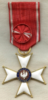 Stunning, Early Example of the Order of Polonia Restituta Officers Cross Ca. 1918