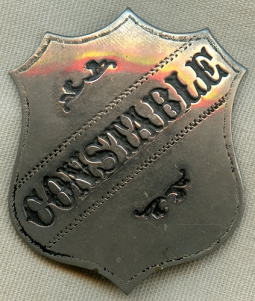Great circa 1890's Old West Stock Constable Badge Maker Marked GONZALES