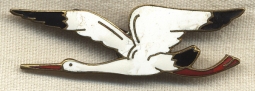 Large Stork French Air Force Squadron Badge
