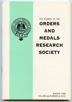 The Journal of the Orders and Medals Research Society Vol. 33 No. 4 Winter 1994