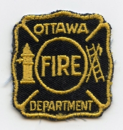 Circa 1970's Ottawa, Kansas Fire Department Patch