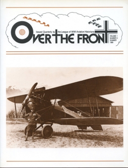 "Over the Front" WWI Aviation History Journal Summer 1986 Vol. 1 No. 2