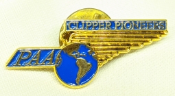 1970's - 80's PAA Pan American Airways Clipper Pioneers Veteran Pin of Captain Ned Mullen