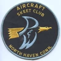 1940s Pratt & Whitney Aircraft Skeet Club Shooting Vest Patch North Haven, Connecticut