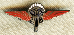 Rare WWII R.A.F. "Bailout" Pin awarded by the G.Q.Parachute Co Ltd