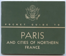 1943 US Army "Pocket Guide to Paris and Cities of Northern France"
