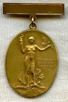 Named 1922 14K P.B. Brigham Hospital Nursing School J.P. Reynolds Memorial Medal
