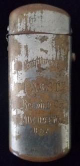 1880's-90's Pre-Prohibition Pabst Brewing Co. Promotional Pocket Match Safe