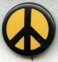 Late 1960's Vintage Peace Pin - Boston, Mass. Maker