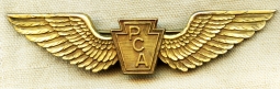 Beautiful, Circa 1936 Pennsylvania Central Airlines (PCA) Pilot Wing