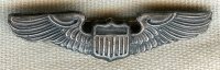 Beautiful Little WWII USAAF Pilot Cap or Sweetheart Wing Made in Mexico in Sterling Silver