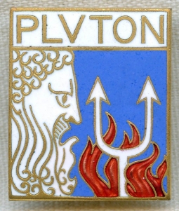 1930s Badge for French Cruiser Pluton/Insigne Pour Le Contre-Torpilleur Pluton par A. Bertrand