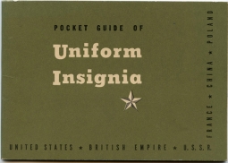 1943 US Army "Pocket Guide to Uniform Insignia" of Allied Countries in Nice Condition