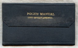 Ext Rare 1917 San Antonio City Police Manual Possibly the Only one in existence Excellent condition
