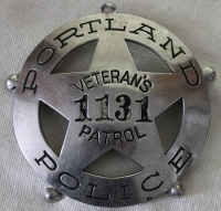 WWII Era Portland, Oregon Police Veteran's Patrol Badge