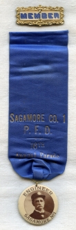 1902 Portsmouth, New Hampshire Fire Department 16th Annual Parade Member Ribbon