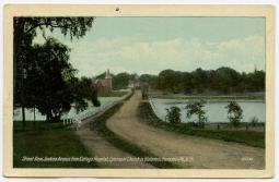 Circa 1910s Postcard of Junkins Avenue from Cottage Hospital in Portsmouth, New Hampshire