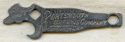 Wonderful Ca. 1910 Portsmouth Brewing Co. Moose Head Figural Bottle Opener. Pre-Prohibition.