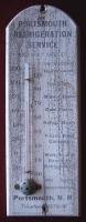 Circa 1900 Advertising Thermometer for Portsmouth (New Hampshire) Refrigeration Service