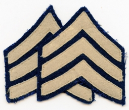 Pair of 1920s US Army Sergeant Rank Stripes