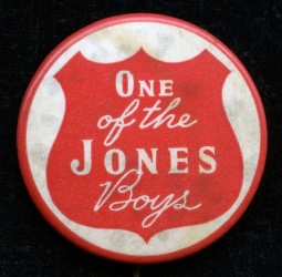 Great Pre-Prohibition Advertising Cell Pin for Frank Jones Brewery, Portsmouth, New Hampshire