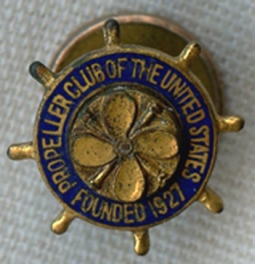1930's Propeller Club of the United States Lapel Pin