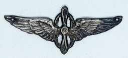Extremely Rare WWI Italian Military Aviation Corps  Model 1915 Enlisted Military Observer's Badge in