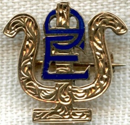 BEING RESEARCHED - 1910 Dated & Engraved PSI EPSILON Frat Pin in 14K Gold - NOT FOR SALE UNTIL IDed