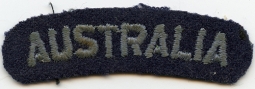 WWII RAAF Australia Shoulder Title Patch