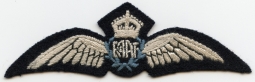 Mint WWII RAAF (Royal Australian Air Force) Pilot Wing for Battle Dress in Thick Cord