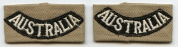 Pair WWII RAAF (Royal Australian Air Force) Shoulder Loops from North African Theatre