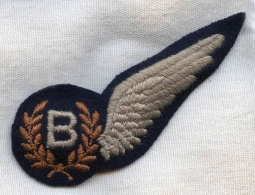 Late WWII RAF (Royal Air Force) Air Bomber Wing, Padded for Service Dress