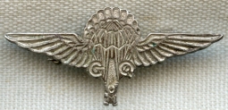 Rare, Early WWII Royal Air Force "Bailout" Pin from the G.Q. Parachute Co.
