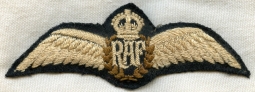 Beautiful Early 1920s RAF (Royal Air Force) Pilot Wing, Slightly Padded