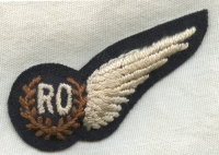 Scarce Early WWII Royal Air Force (RAF) Radio Observer Wing Padded for Service Dress