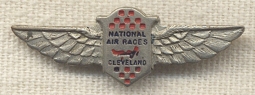 Rare 1929 National Air Races at Cleveland Lapel Wing