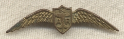 Rare 1920s National Air Races Brass Wing