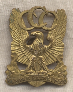 Rare 1940 Civilian Conservation Corps (CCC) Officer's Cap Badge