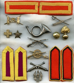 Rare Lot of 1930s Portuguese Military Insignia Collected by US Artist Walt Kuhn