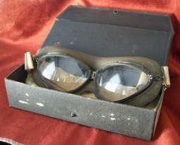 Rare 1930's US Navy Willson Goggles in Original Case