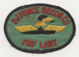 Rare 1950s USMC 2nd Force Reconnaissance Co. Pocket Patch